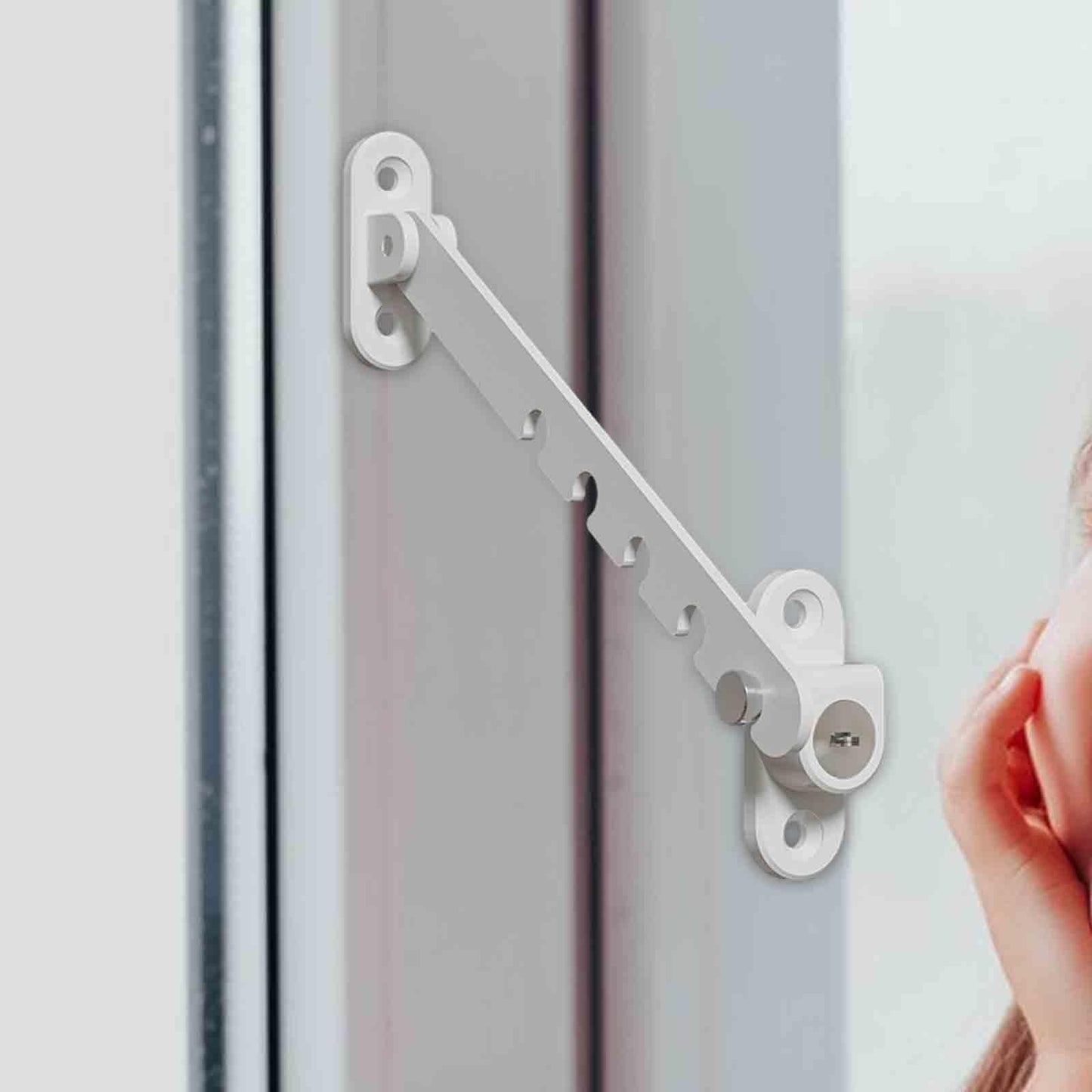 Bloque Porte - ChildSafetyLockStopper™ - Blanc - Monbebecocooning