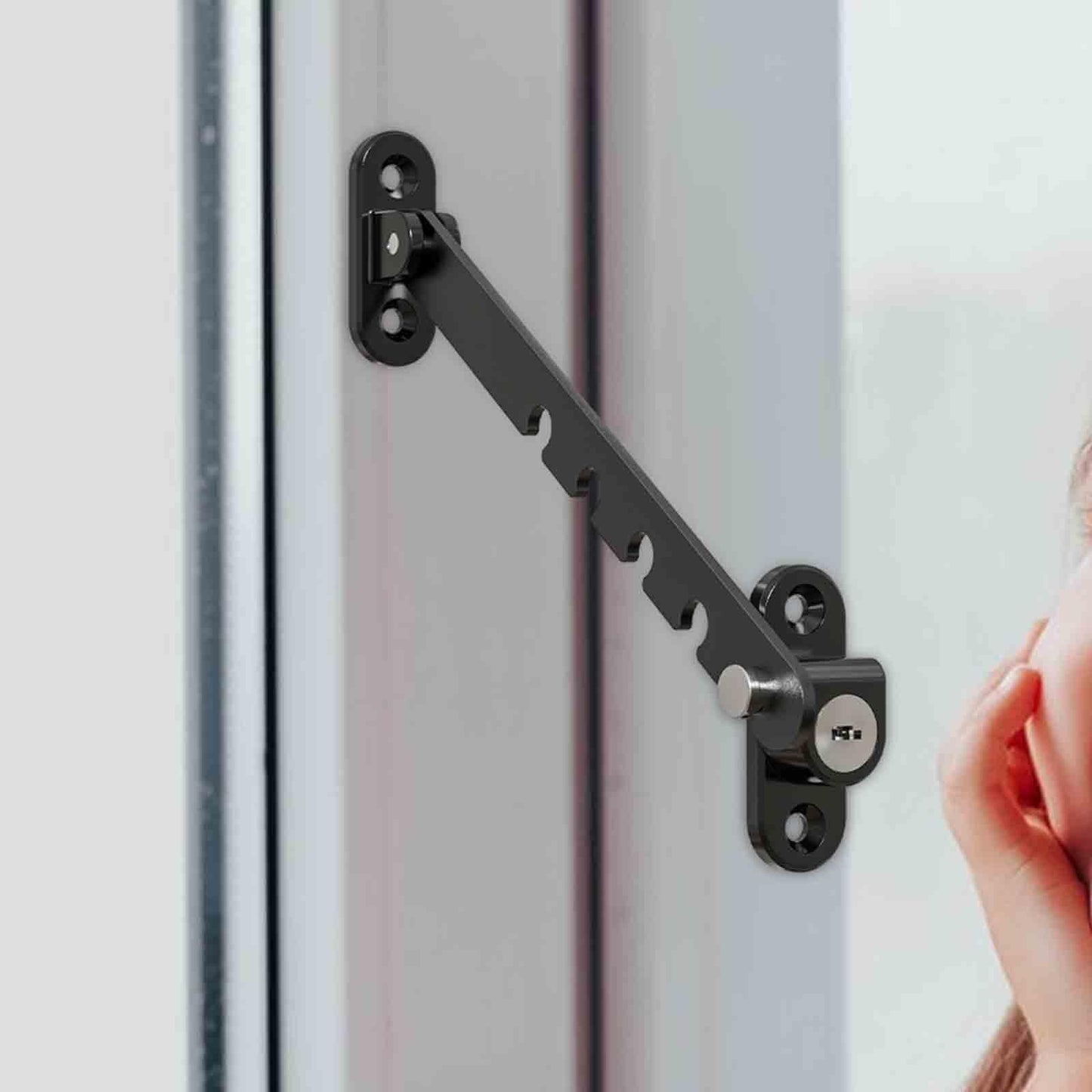 Bloque Porte - ChildSafetyLockStopper™ - Noir - Monbebecocooning