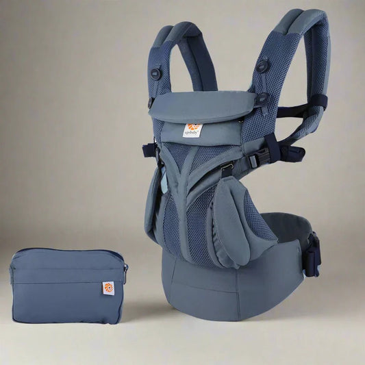 Porte Bébé - BreathBabyBag™ - Bleu Marine - Monbebecocooning