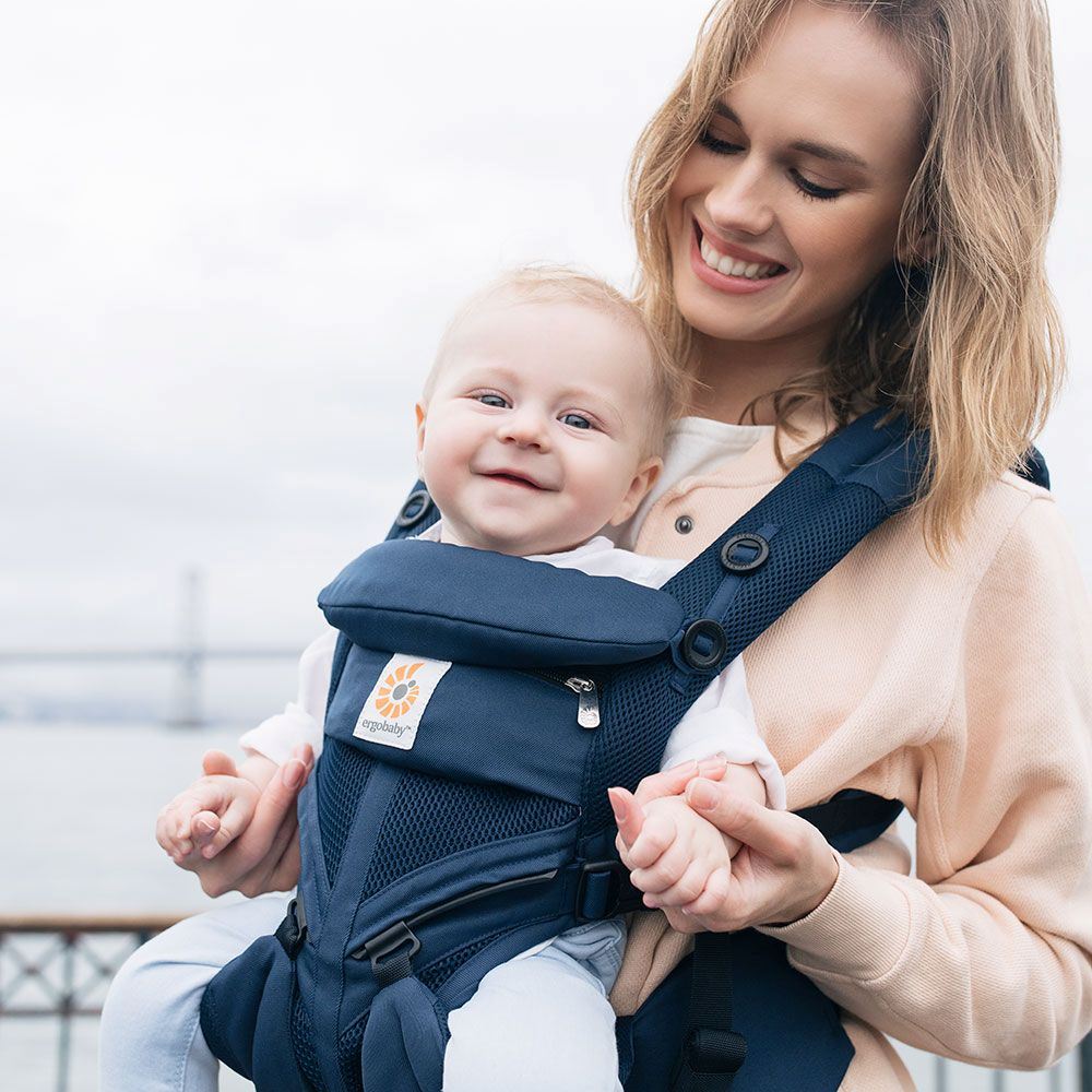 Porte Bébé - BreathBabyBag™ - Bleu Marine - Monbebecocooning