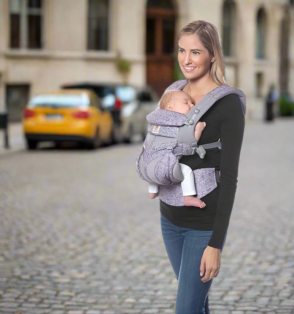 Porte Bébé - BreathBabyBag™ - Mauve Lavande - Monbebecocooning