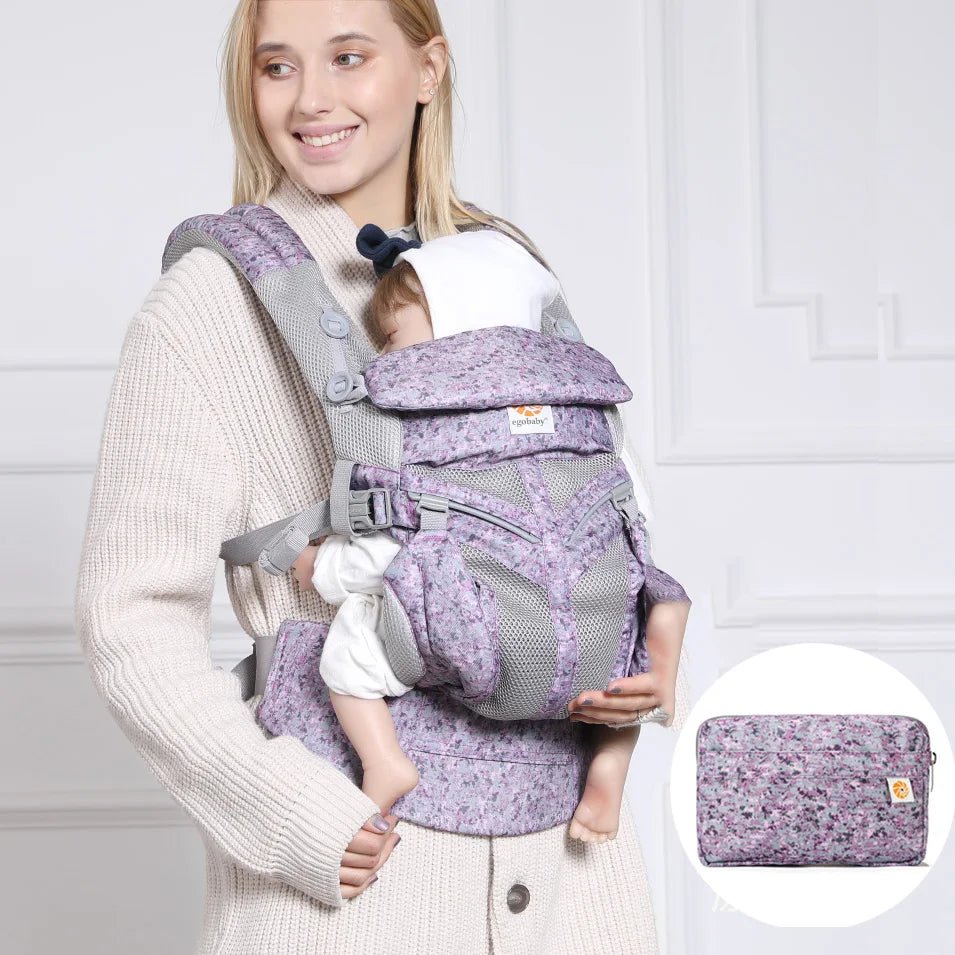 Porte Bébé - BreathBabyBag™ - Mauve Lavande - Monbebecocooning