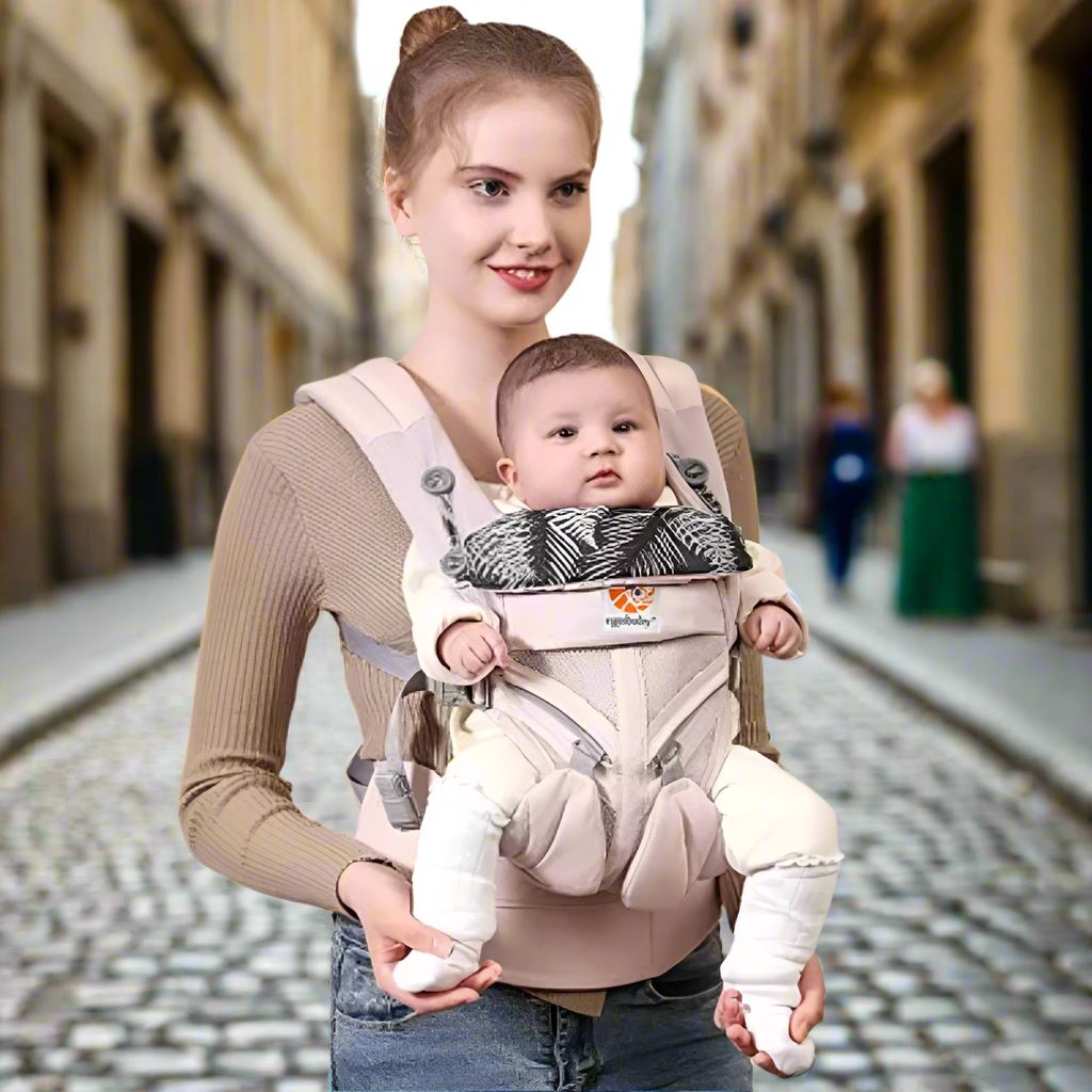 Porte Bébé - BreathBabyBag™ - Rose Maille - Monbebecocooning